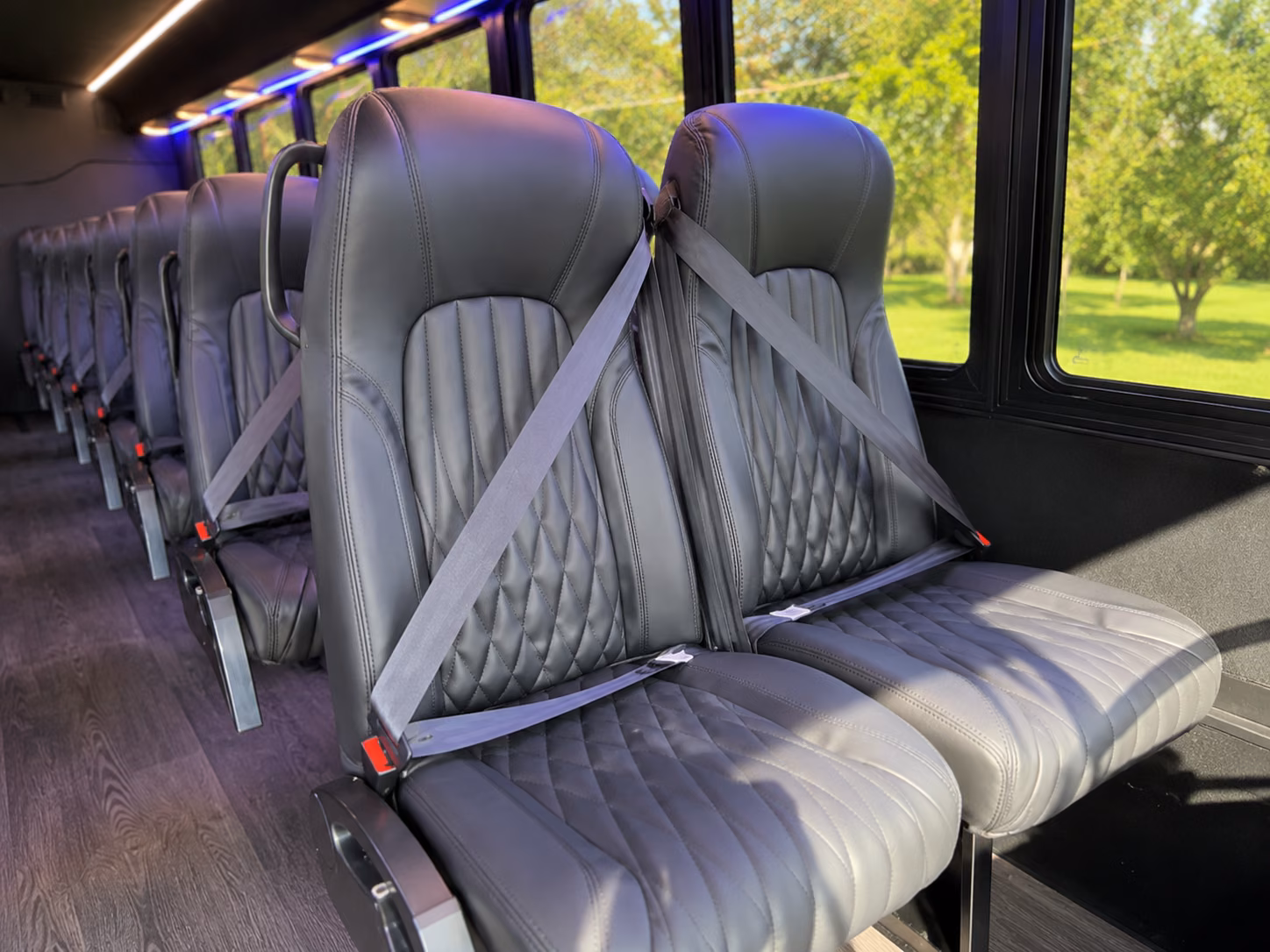 jonesboro 18 passenger minibus inside