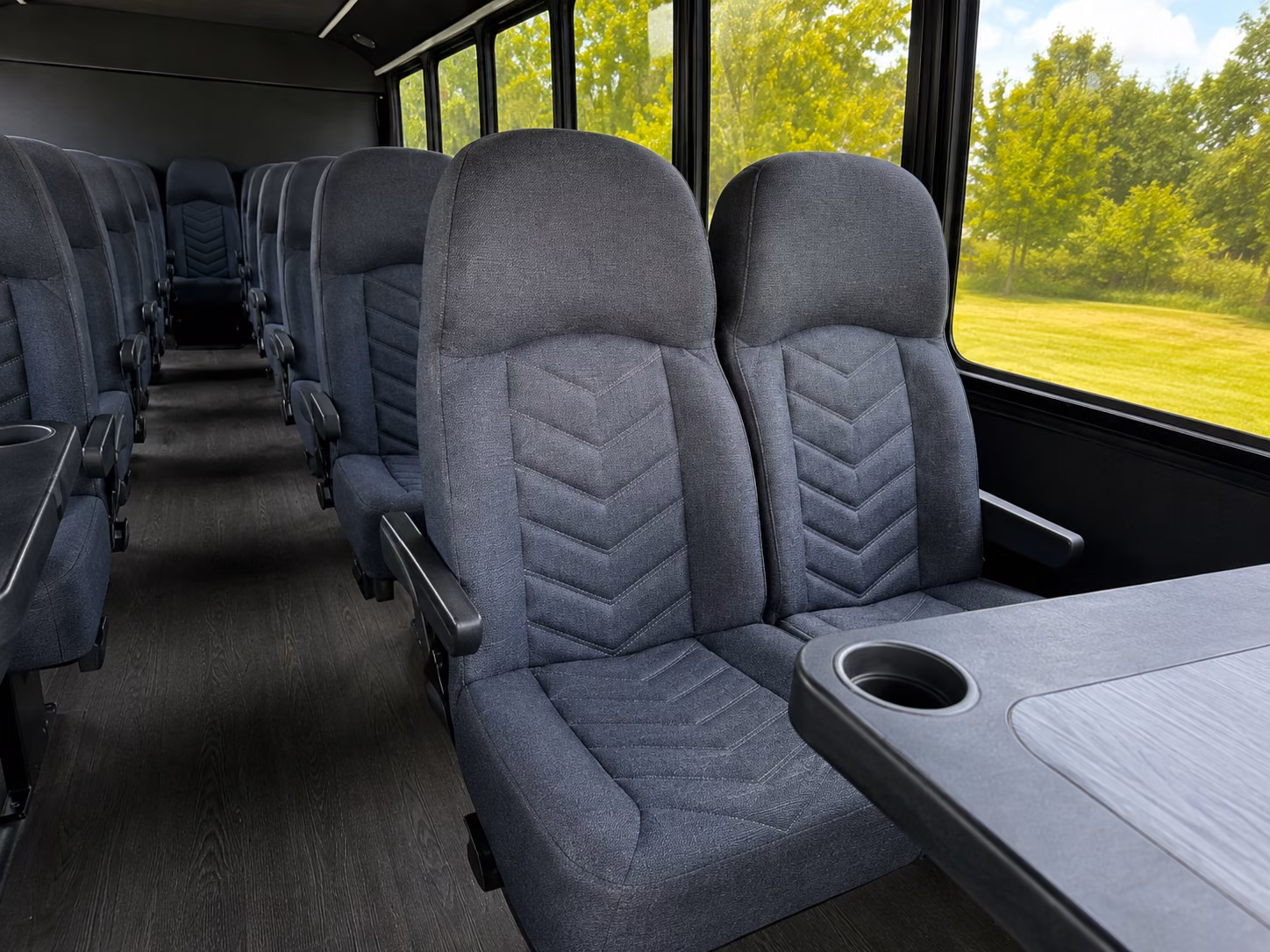 jonesboro 20 passenger minibus inside