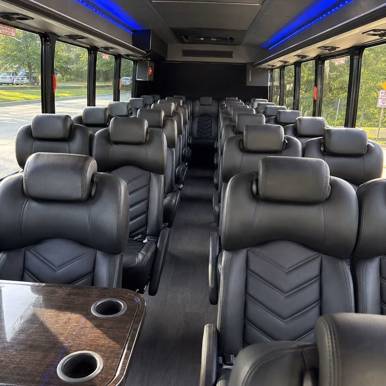 jonesboro 28 passenger minibus inside