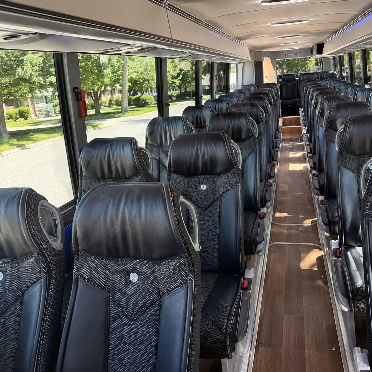 jonesboro 40 passenger charter bus inside