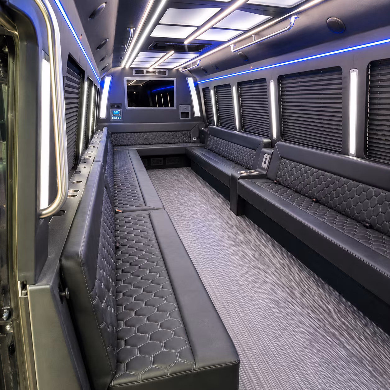 jonesboro 40 passenger party bus interior