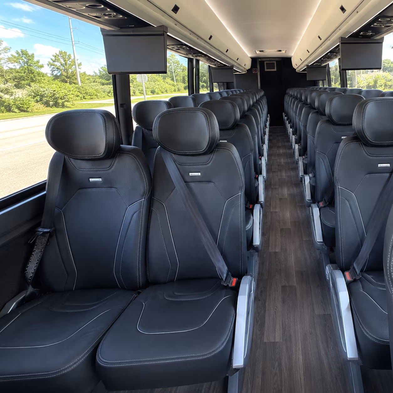 jonesboro 47 passenger charter bus inside
