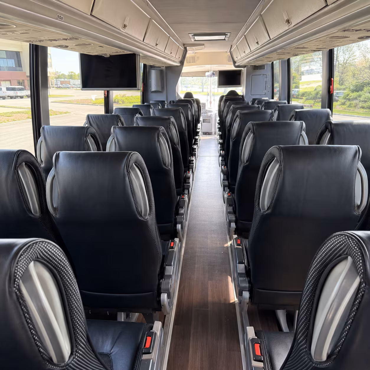 jonesboro 56 passenger charter bus inside